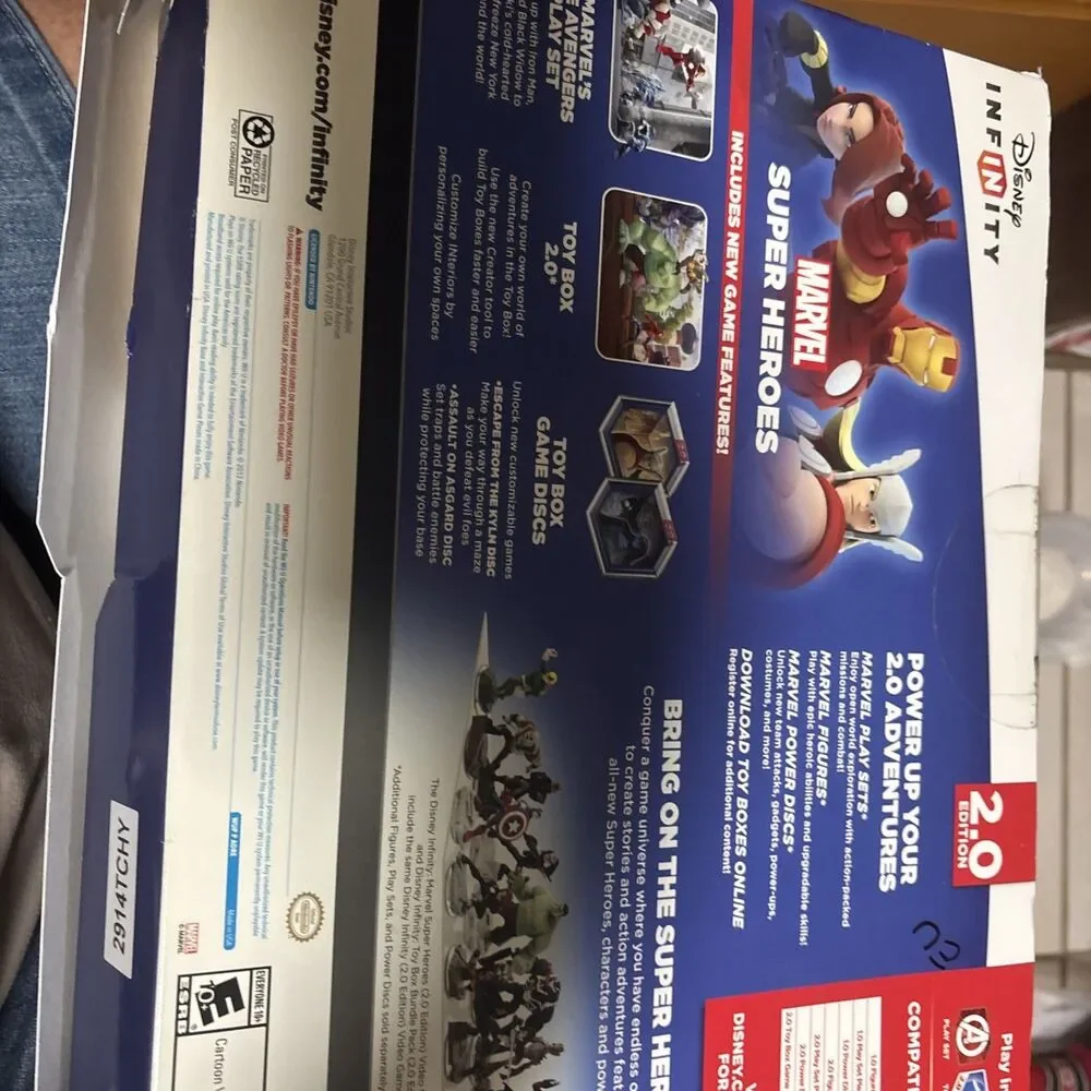 Disney Infinity: Marvel Super Heroes 2.0 Wii U Game Starter Pack Set New/Sealed